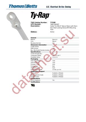 TY35M datasheet  